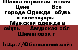 Шапка норковая, новая › Цена ­ 5 000 - Все города Одежда, обувь и аксессуары » Мужская одежда и обувь   . Амурская обл.,Шимановск г.